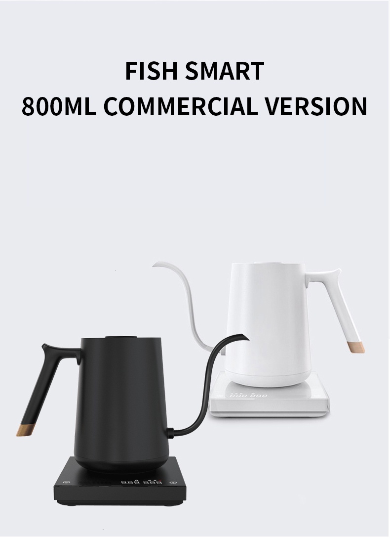 TIMEMORE Fish Smart Electric Kettle 600ml 智能温控手冲壶补充图片。